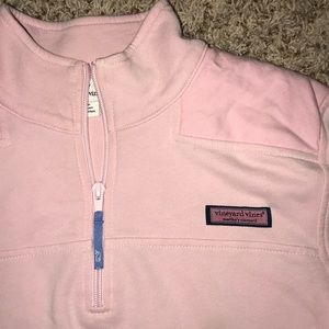 Pink vineyard vines half zip pullover